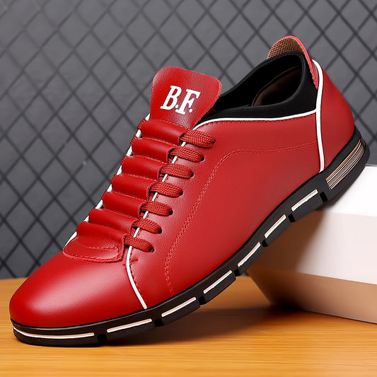 Men's fashion sports style leather shoes