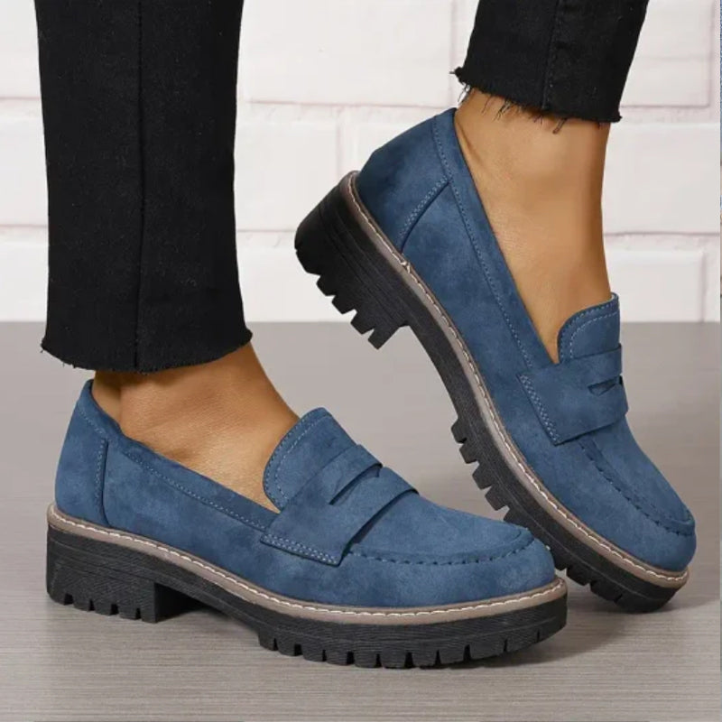 ⏳Factory offer last day - 53% discount 🎁Comfortable women's loafers with chunky heels and slip-on design
