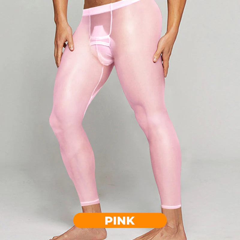 🎁Hot sale🔥Men's Sexy Ultra-thin Sports Bottom Stockings Pants