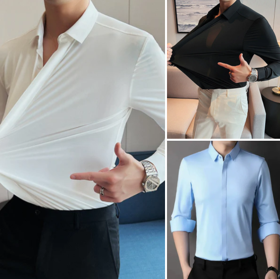 š2026 New Products Hot SaleāØMen's Wrinkle-Free Button-Down Shirt