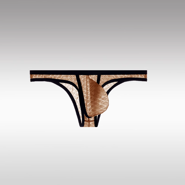 Men's Sexy Low-Rise Comfort Bikini Ice Silk Mesh Transparent Ultra-Thin Briefs