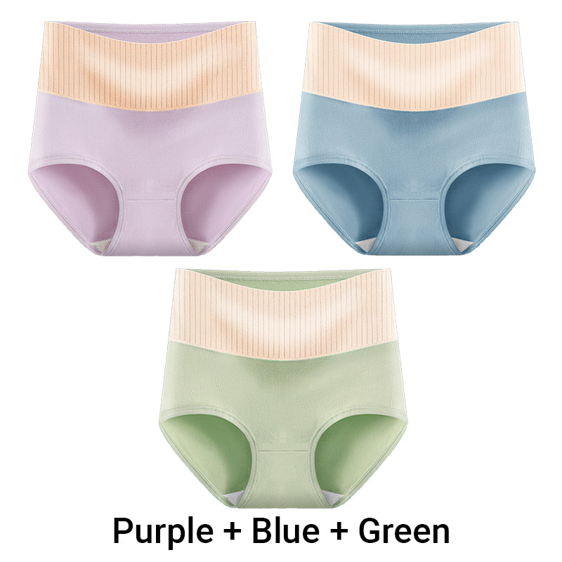 🎁(3pcs) Women's High Waisted 3A Grade Paclitaxel Antibacterial Panties