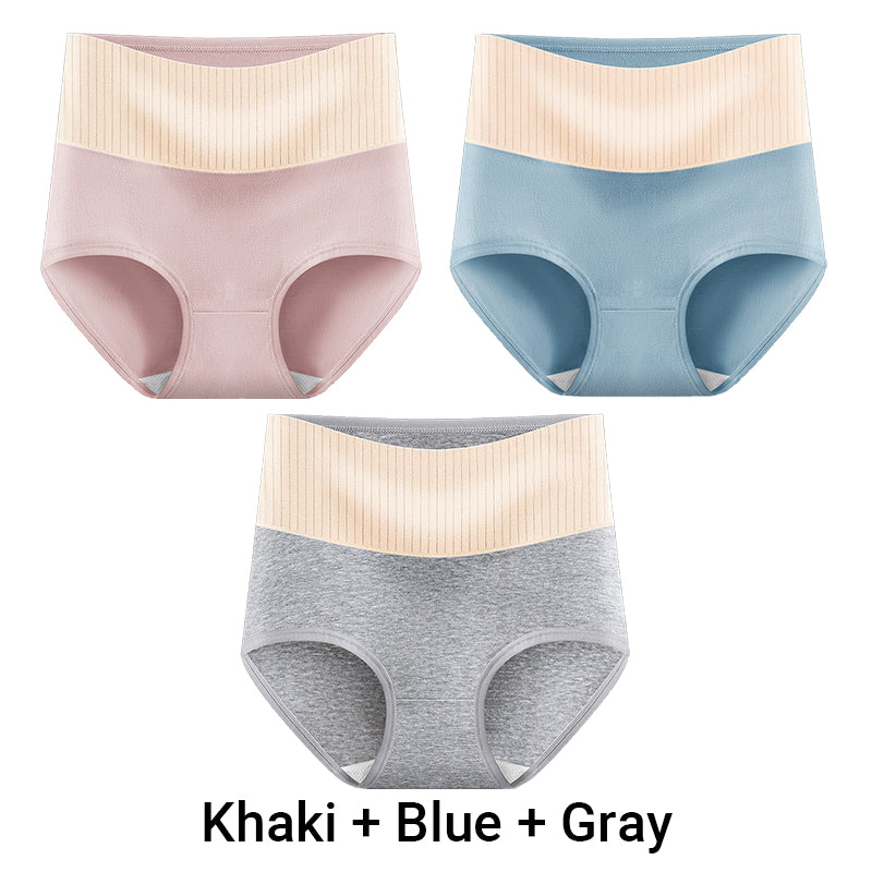 🎁(3pcs) Women's High Waisted 3A Grade Paclitaxel Antibacterial Panties