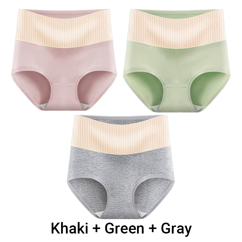 🎁(3pcs) Women's High Waisted 3A Grade Paclitaxel Antibacterial Panties