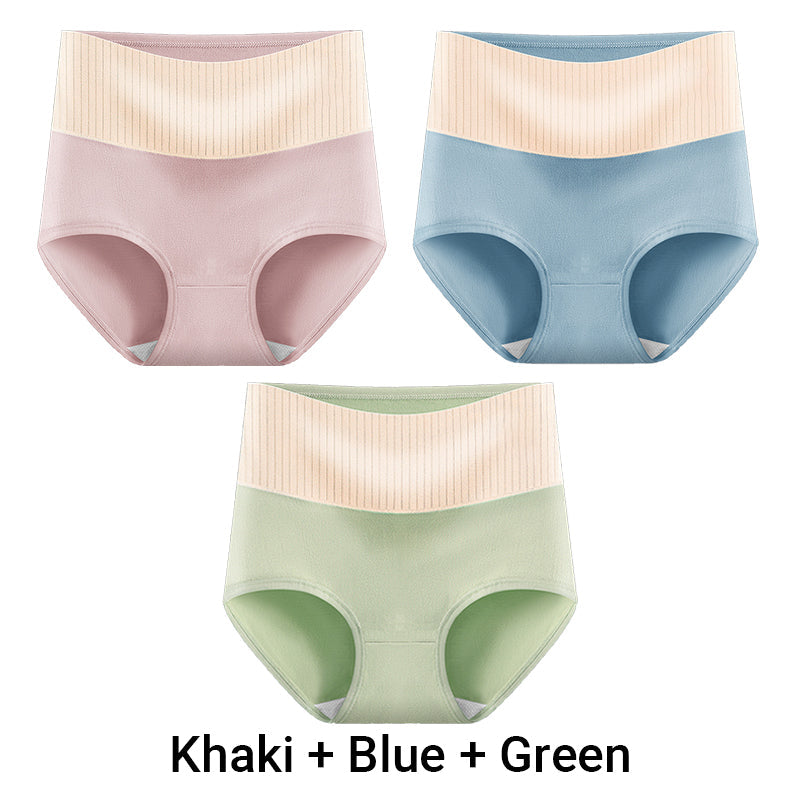 🎁(3pcs) Women's High Waisted 3A Grade Paclitaxel Antibacterial Panties