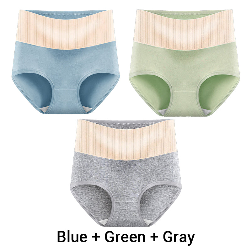 🎁(3pcs) Women's High Waisted 3A Grade Paclitaxel Antibacterial Panties