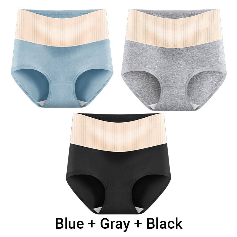 🎁(3pcs) Women's High Waisted 3A Grade Paclitaxel Antibacterial Panties