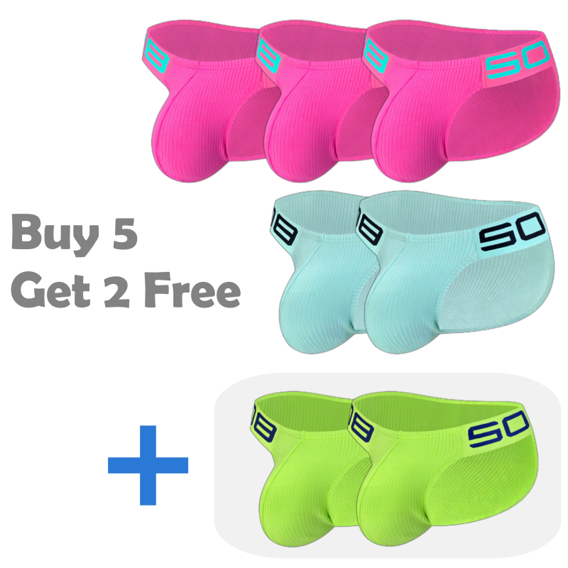 Men's Sexy Low-Waist Breathable Briefsđ„đ„Buy 5 Get 2 Free