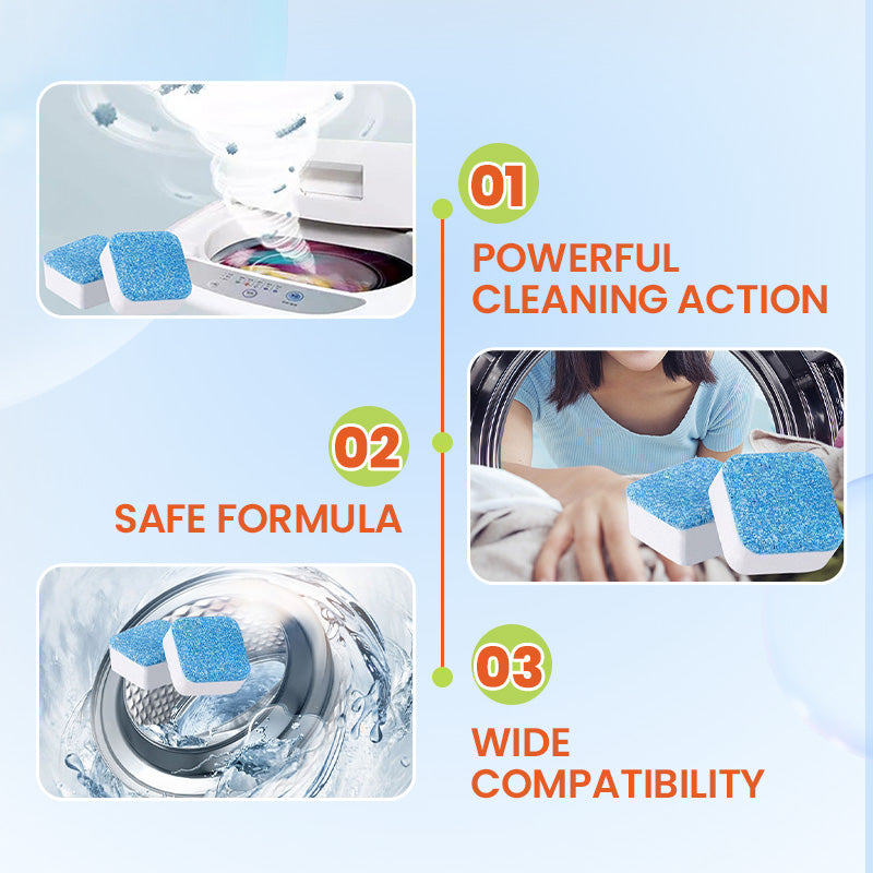 🔥Hot Sale 49% OFF🎁Effective Fresh Washing Machine Cleaner Tablets
