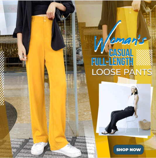 Spring Sale - 49% OFF💥✨Woman\'s Casual Full-Length Loose Pants