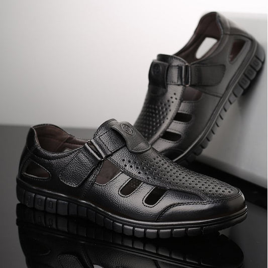 Men's Summer Genuine Leather Breathable Sandals