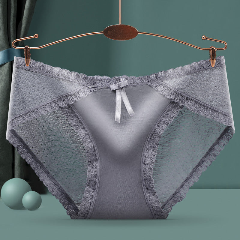 Hollow Sexy Lacy Sheer Mesh Low Waist Women's Panties