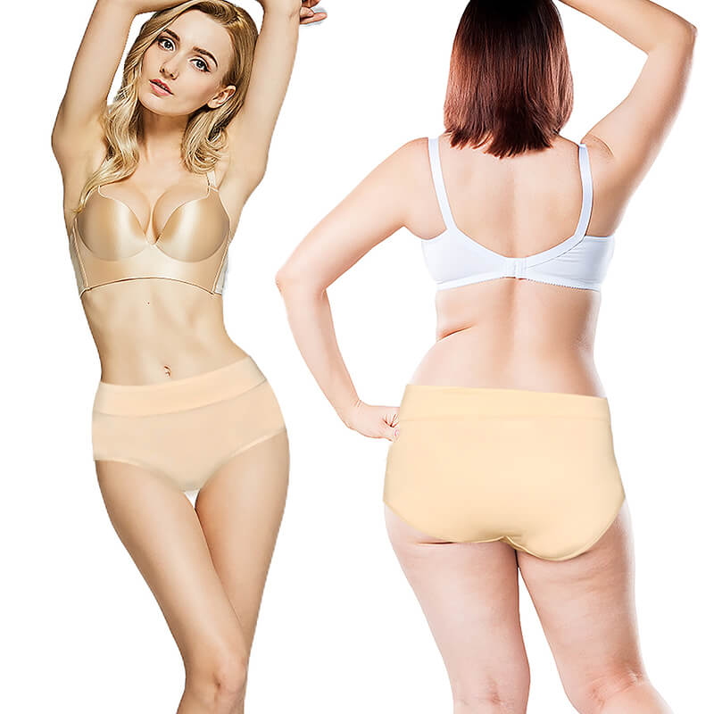 Women's Modal underwear Middle Waist Stretch Briefs Soft Underpants