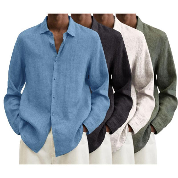 2024 Men's Linen Long Sleeve Shirt