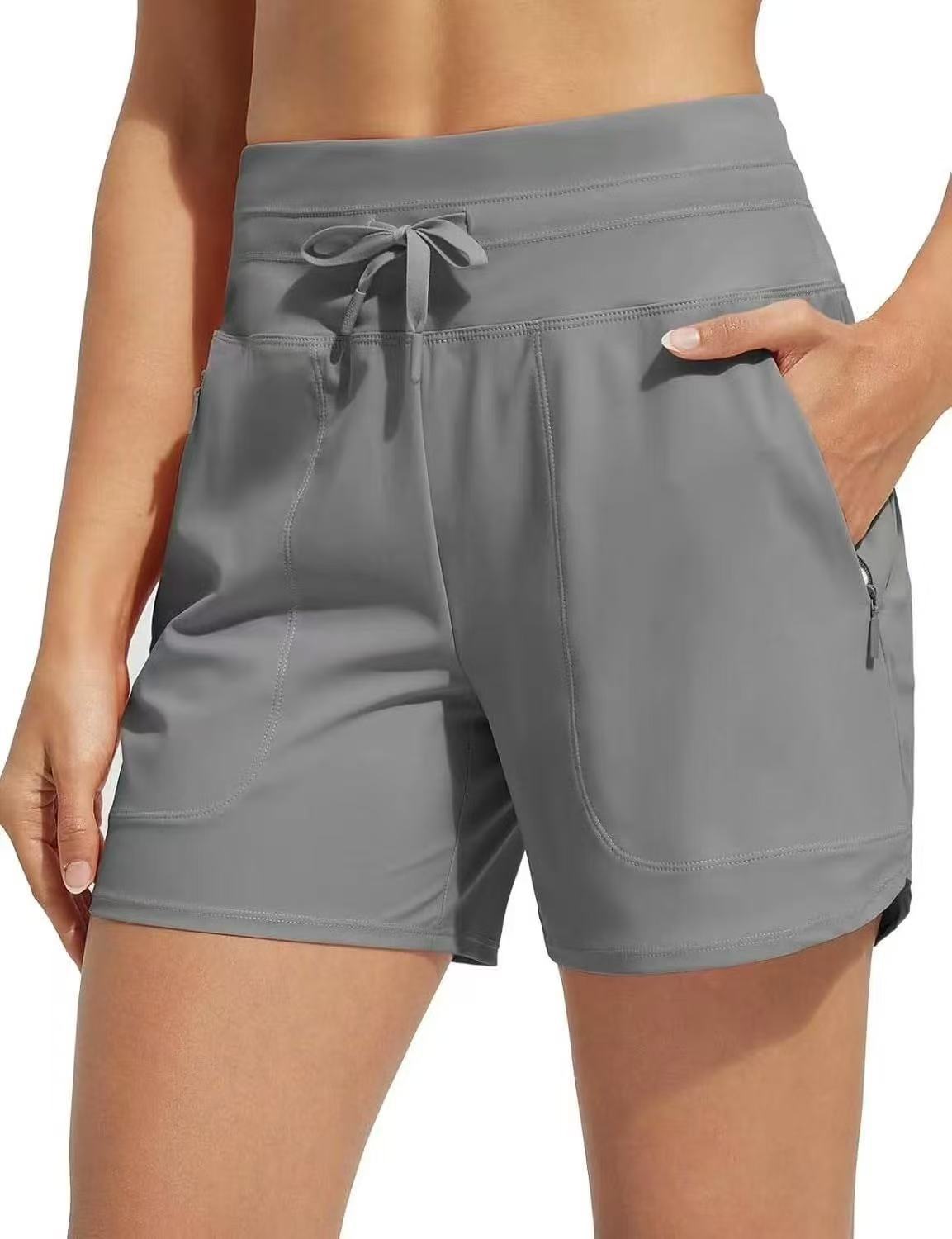 🌞NEW HOT SALE 60% OFF❄️Women's 5" Swim Board Shorts High Waisted Quick Dry Swimsuit Swimming Bottoms