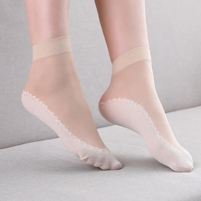 🎁Invisible Slip-resistant Crystal Silk Socks