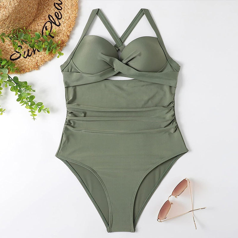 🌊LAST DAY SALE 49% OFF🔥Women's Cut-out One-Piece Swimsuit