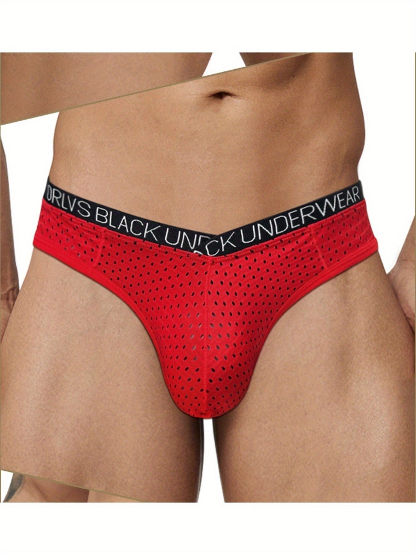 Men's sexy underwear made of ice silk mesh.