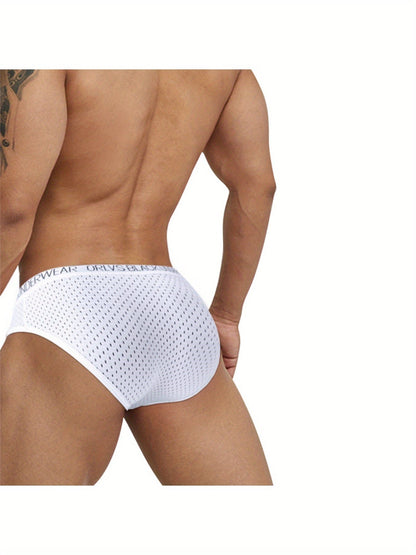 Men's sexy underwear made of ice silk mesh.