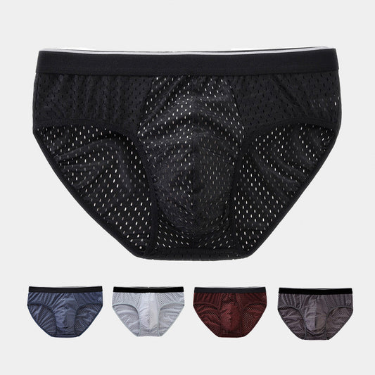 Comfortable Fit Mesh Plus Size Men's Briefs【Buy 3 Get 1 Free】