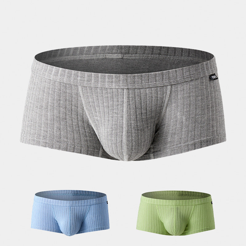 Men's Yarn Woven U-Shaped Low Briefs