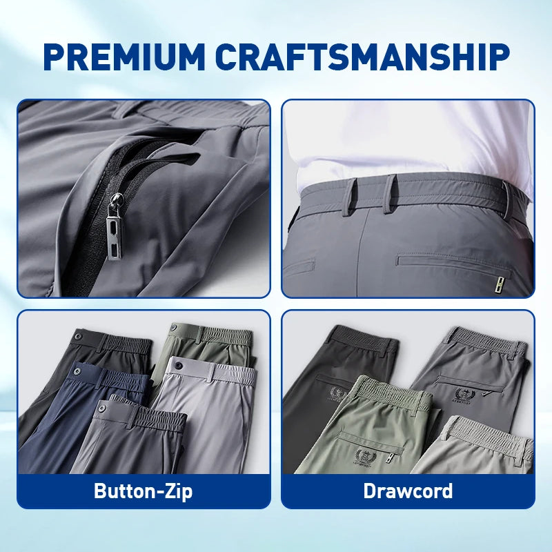 🔥Last Day Sale 49%🔥Men's Stretch Quick Drying Elastic Waistband Pants