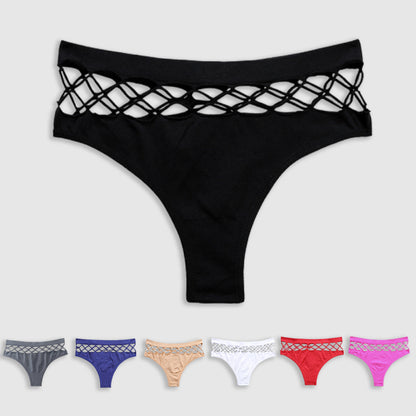 Sexy Fishnet Hole Hollow Thong Panties