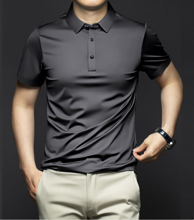 Men’s Trendy Casual Short Sleeve Lapel T-Shirt