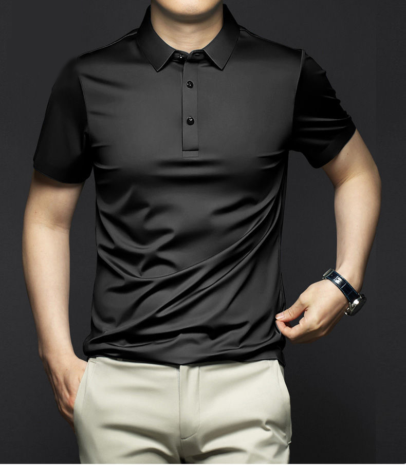 Men’s Trendy Casual Short Sleeve Lapel T-Shirt