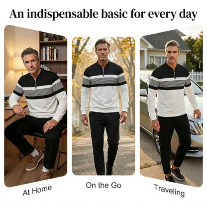 🔥FREE SHIPPING🧵 Men's Graphic Print Pullover & Pants Set – Bold streetwear style. Ultimate comfort for lounging or errands👖