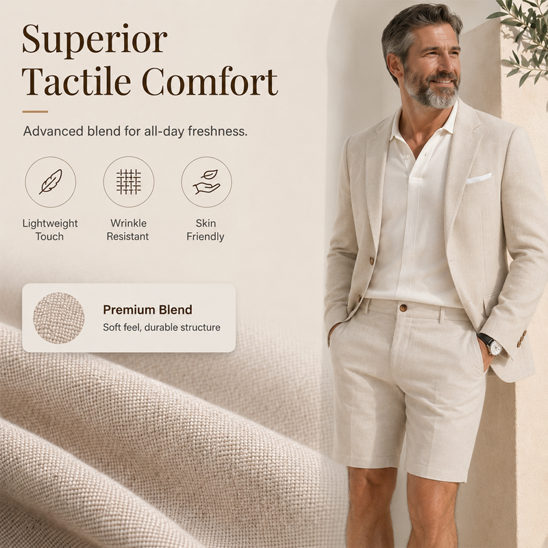 Men's Short Sleeve Suit 2-Piece Set【FREE SHIPPING】