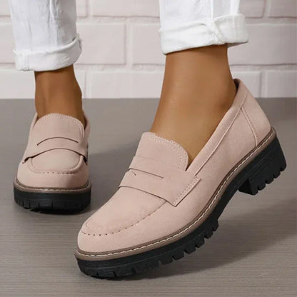 ⏳Factory offer last day - 53% discount 🎁Comfortable women's loafers with chunky heels and slip-on design