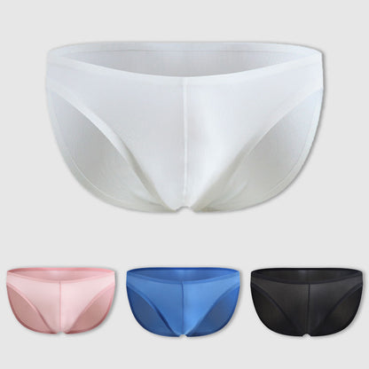 Ice Silk Seamless Ultra-Thin Transparent Sexy Briefs