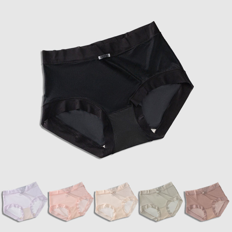 Ultra-thin ice silk cool seamless panties for women