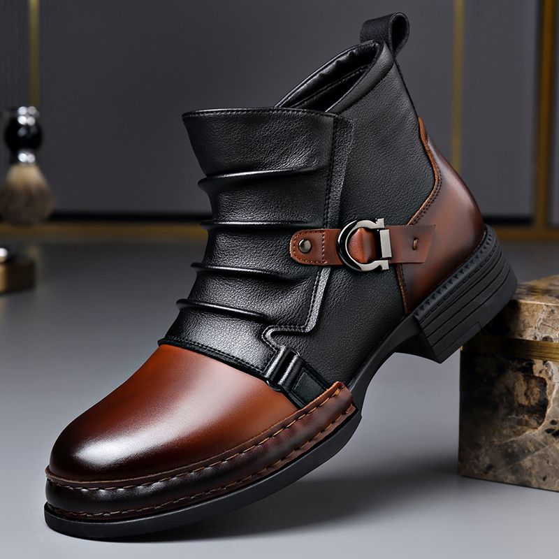 Men's Genuine Leather Ankle Boots