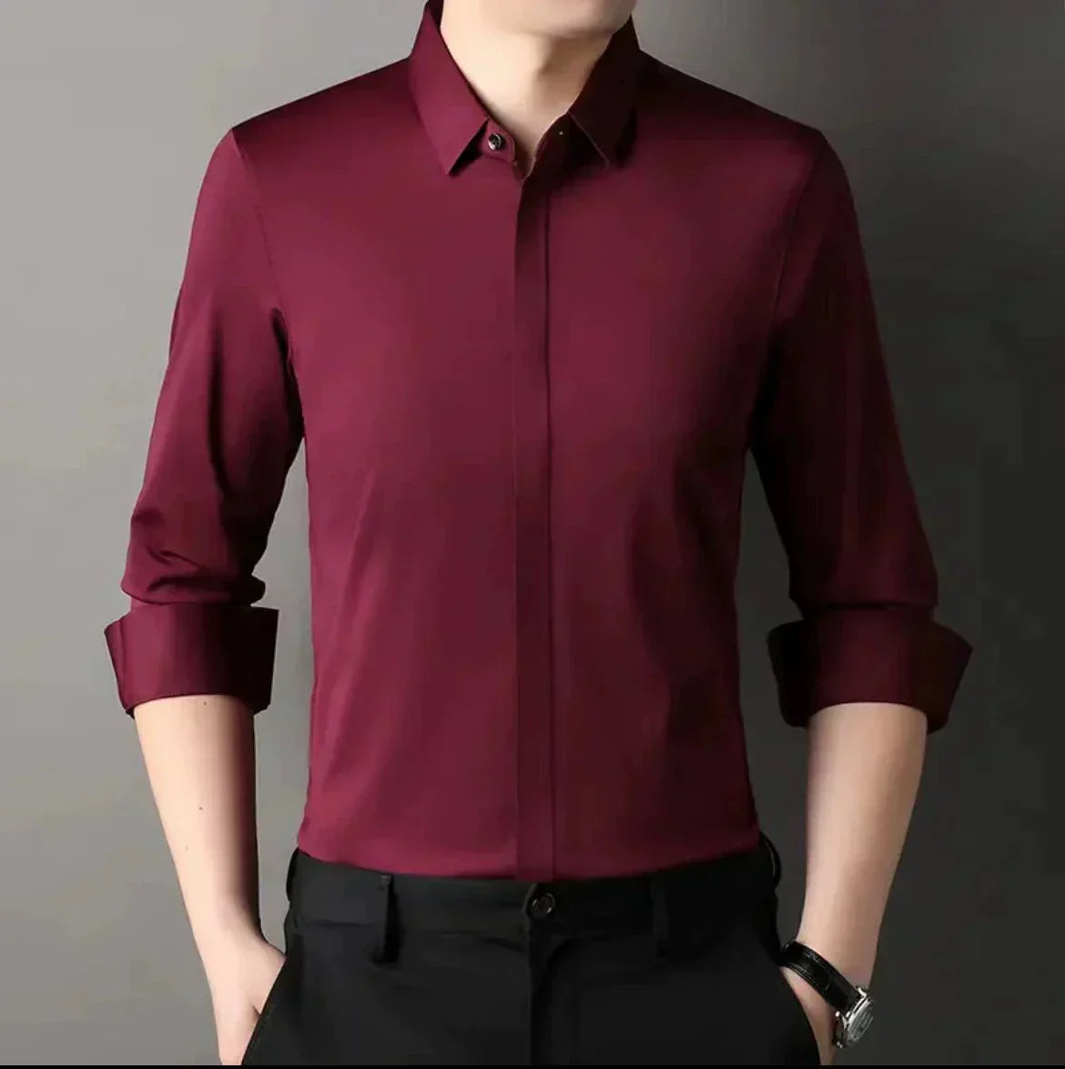 🎉2026 New Products Hot Sale✨Men's Wrinkle-Free Button-Down Shirt