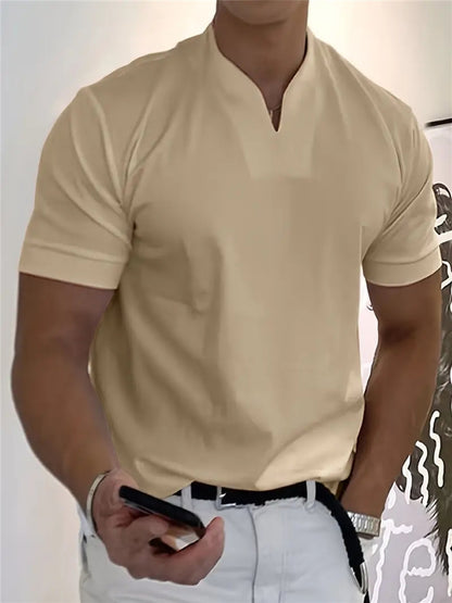 Men Gentlemans Business Short Sleeve Fitness T-shirt🔥HOT SALE 49% OFF