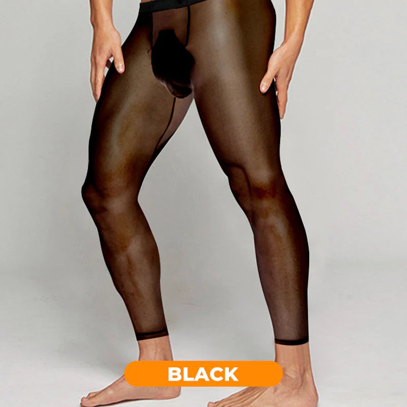 🎁Hot sale🔥Men's Sexy Ultra-thin Sports Bottom Stockings Pants