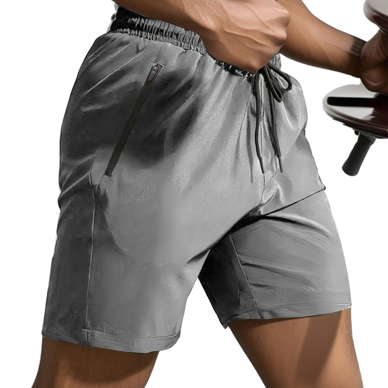 Men's Letter Print Drawstring Waist Shorts