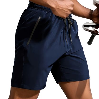 Men's Letter Print Drawstring Waist Shorts