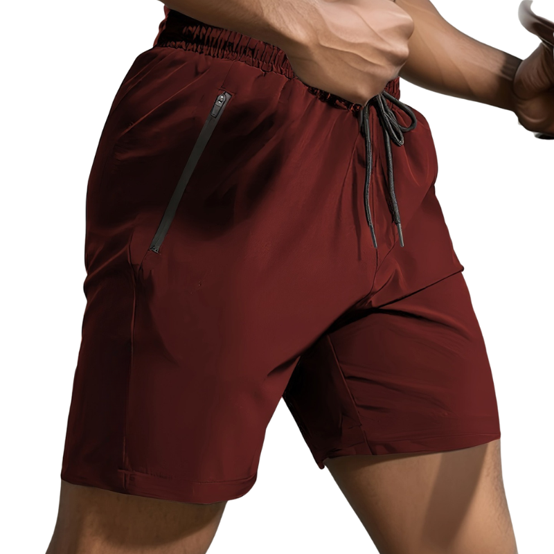 Men's Letter Print Drawstring Waist Shorts
