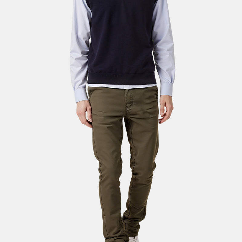 🖤 LAST DAY: 50% OFF! 🖤 Men’s Casual Slim-Fit Solid Color Pants+Belt ❄️