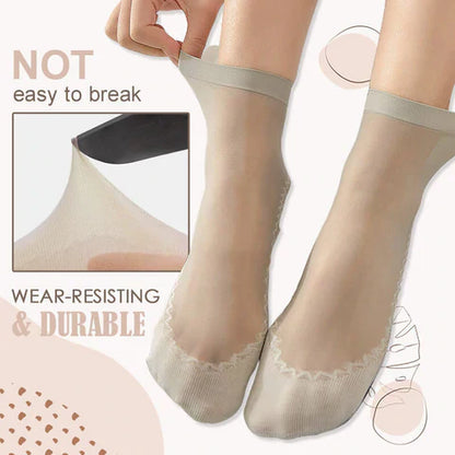 🎁Invisible Slip-resistant Crystal Silk Socks