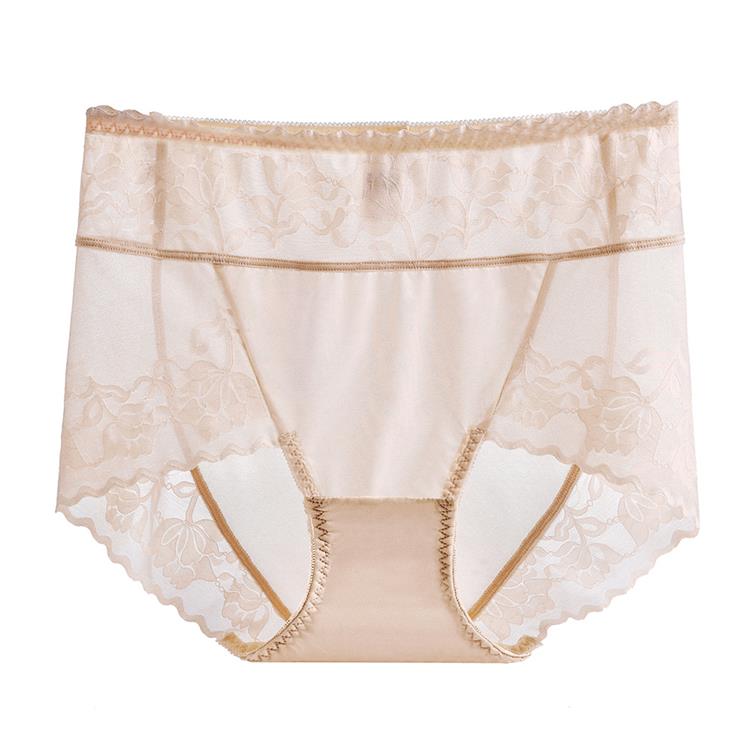 Large Size Non-marking High-waisted Women's Lace Panties