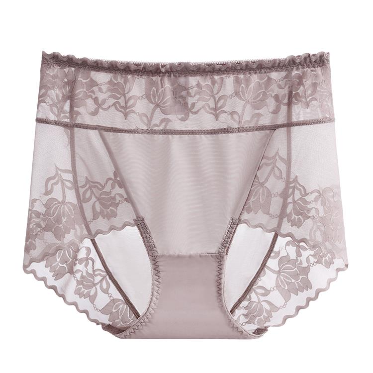 Large Size Non-marking High-waisted Women's Lace Panties