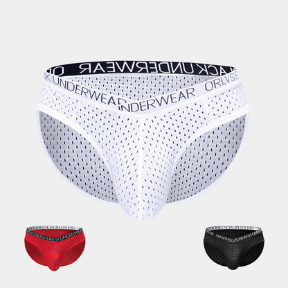 Men's sexy underwear made of ice silk mesh.