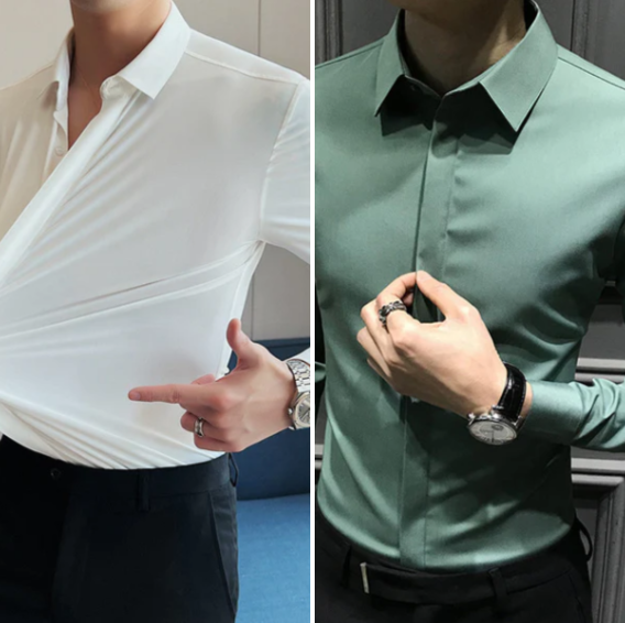 🎉2026 New Products Hot Sale✨Men's Wrinkle-Free Button-Down Shirt