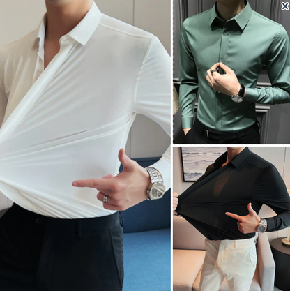 🎉2026 New Products Hot Sale✨Men's Wrinkle-Free Button-Down Shirt