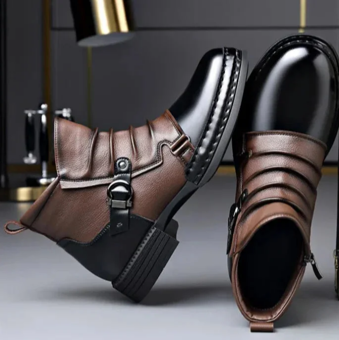 Men's Genuine Leather Ankle Boots