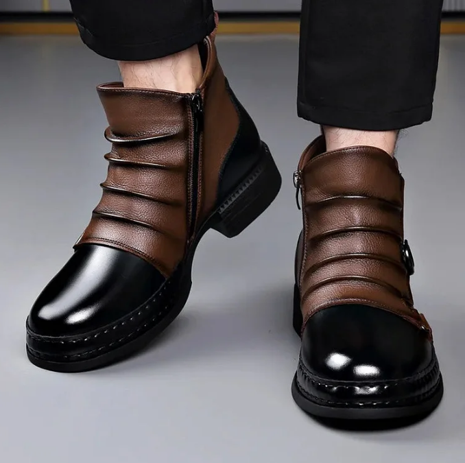 Men's Genuine Leather Ankle Boots